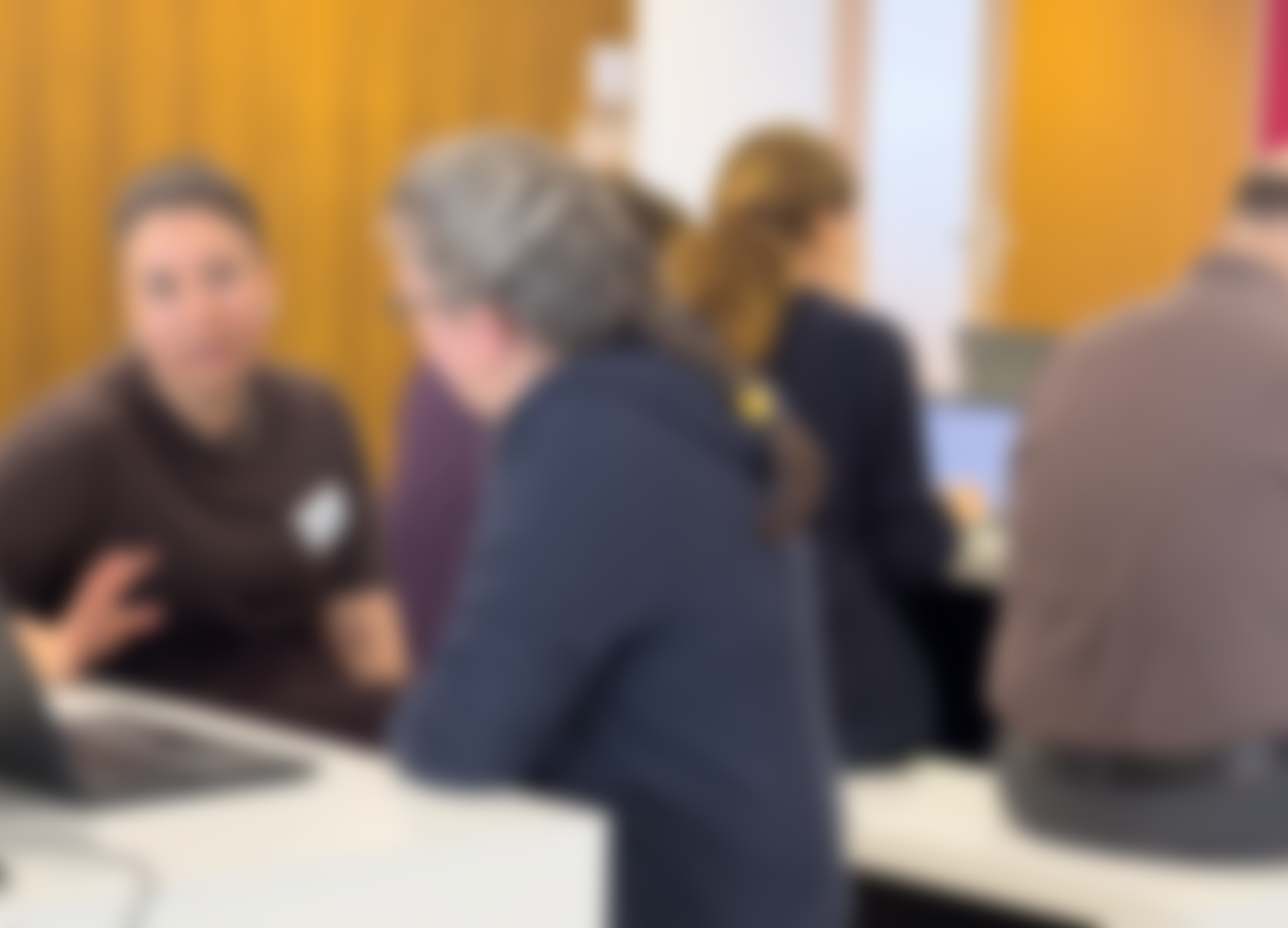 Die Workshop-Teilnehmenden im Gespräch.